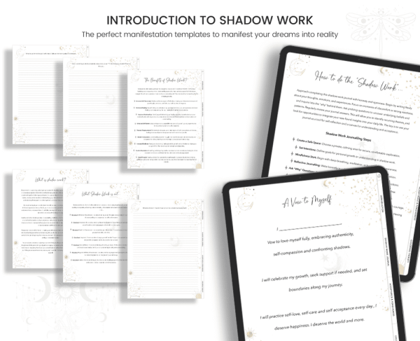 Shadow Work Journal | Healing Journal | Mental Health | Anxiety Journal | Therapy Journal | Inner Child Healing | Spiritual Journal for iPad