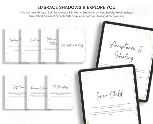 Shadow Work Journal | Healing Journal | Mental Health | Anxiety Journal | Therapy Journal | Inner Child Healing | Spiritual Journal for iPad