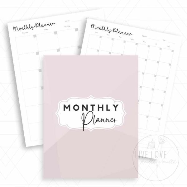 Monthly Planner Bundle (Free)