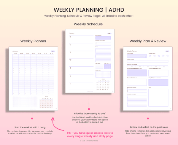 Printable 2025 ADHD Planner - Image 4