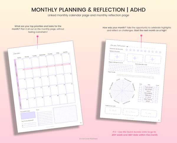 Printable 2025 ADHD Planner - Image 5