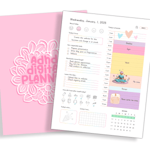 Printable 2025 ADHD Planner