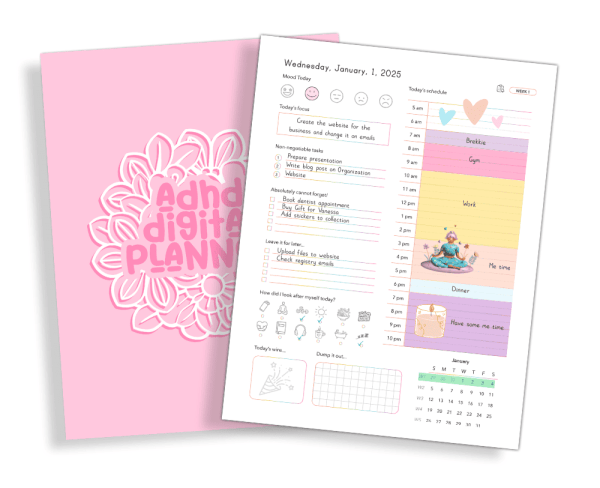 Printable 2025 ADHD Planner