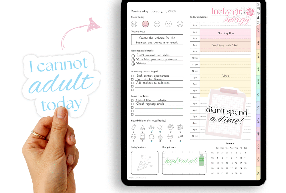 Free Adulting Stickers For Your Digital Planner