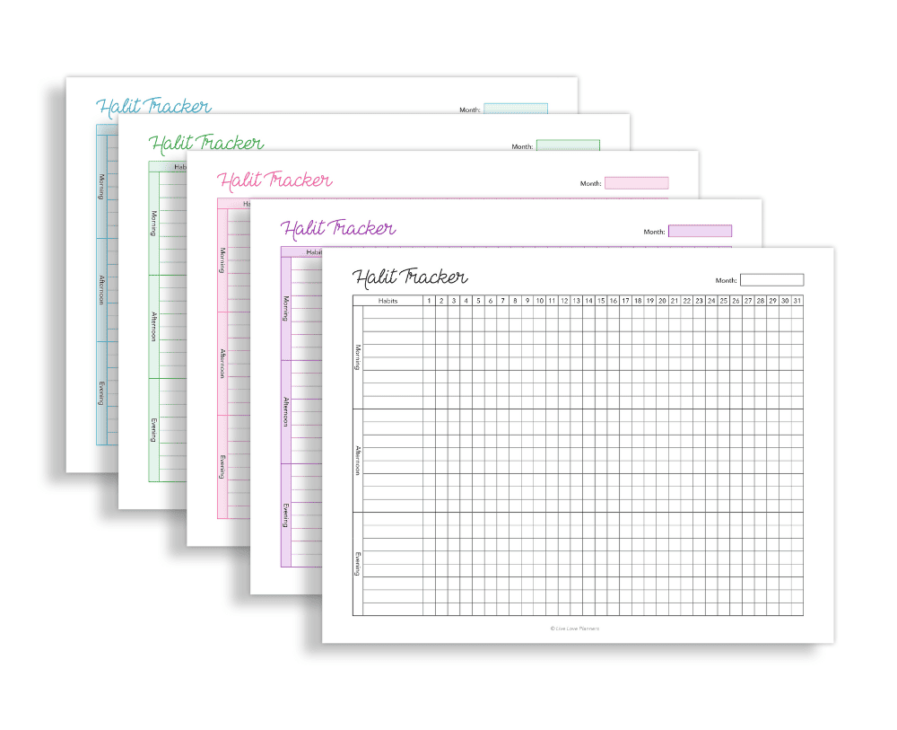 printable Monthly habit tracker, free habit tracker, printable habit tracker (2)