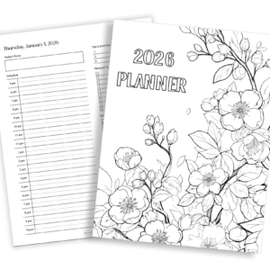 2026 Printable Planner, Daily Weekly Monthly Planner, 2026 PDF Planner, Undated Life Planner, A4 US Letter, Instant Download PDF