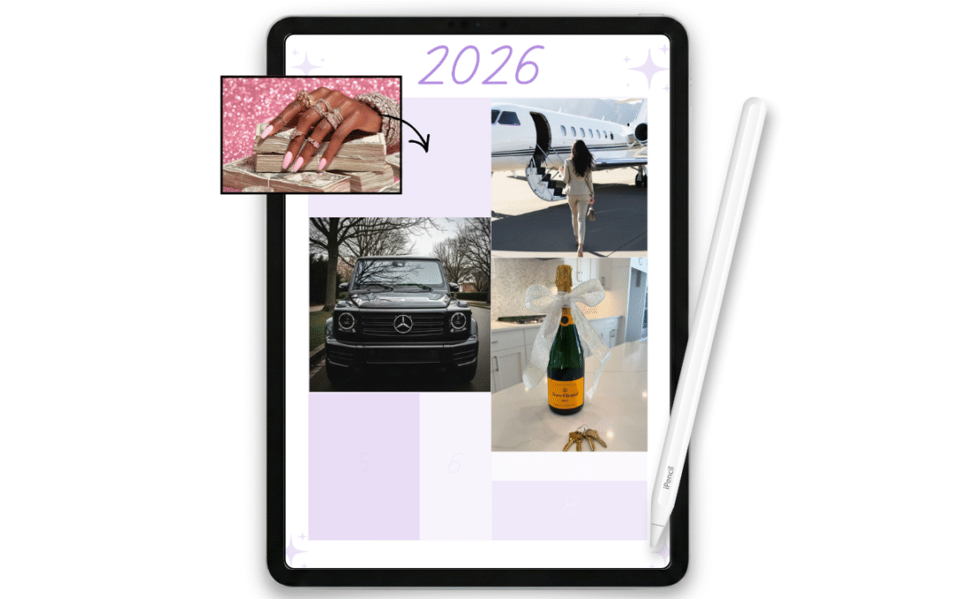 Free Vision Board 2026 Bulletin To Achieve Your Goals This Year