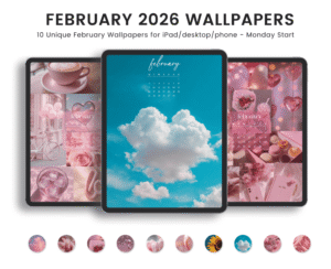 February 2026 wallpapers, Free wallpapers, free digital planners, free digital stickers, freebie library, free goodnotes stickers, free planner (2)