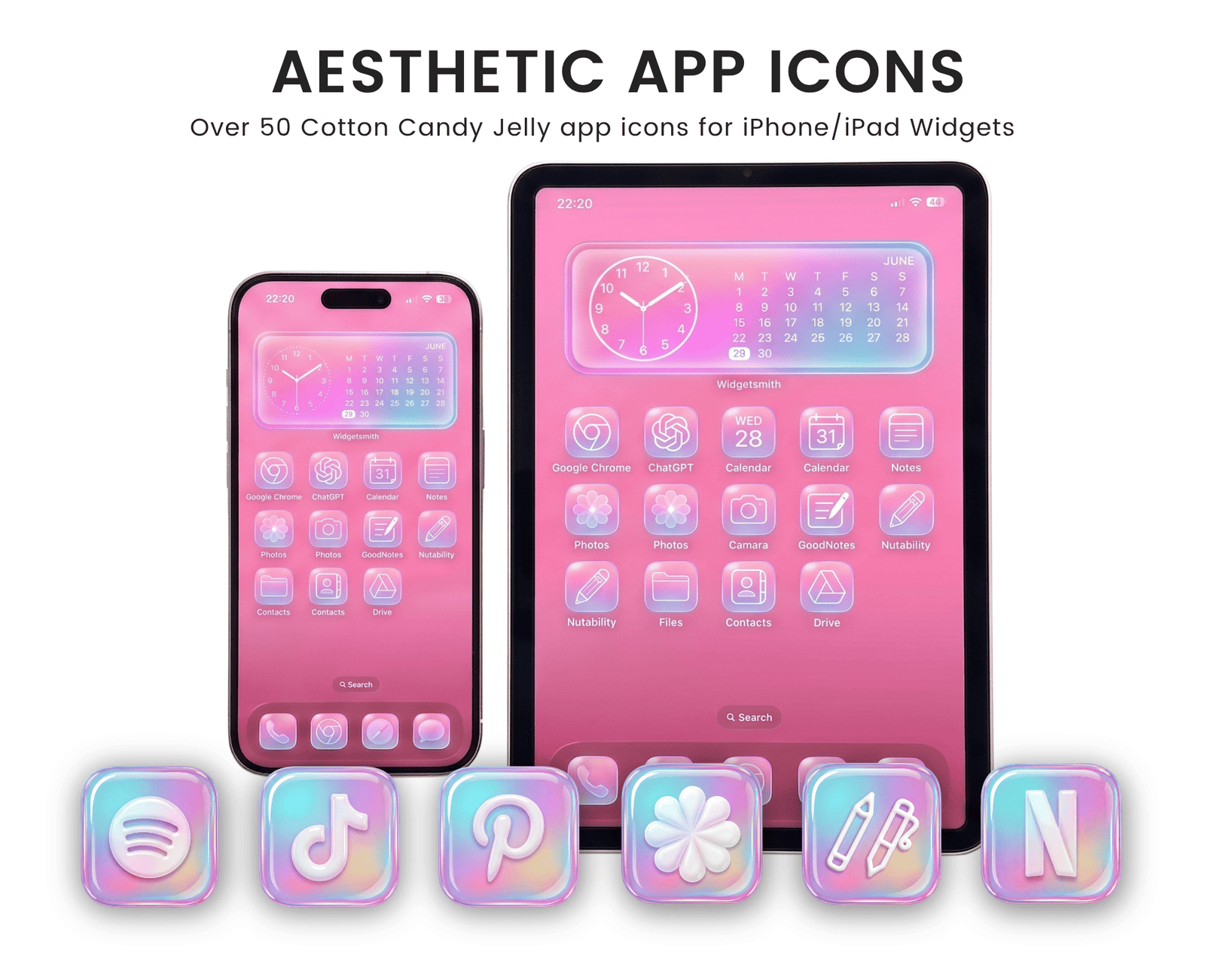Free Aesthetic App Icons for iPhone and iPad, That Girl Stickers, February 2026 wallpapers, Free wallpapers, free digital planners, free digital stickers, freebie library, free goodnotes stickers, free planner
