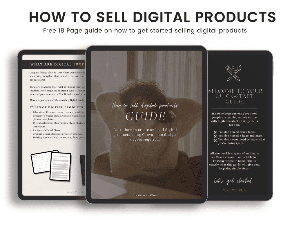 Learn how to create and sell digital products using Canva — no design degree required.